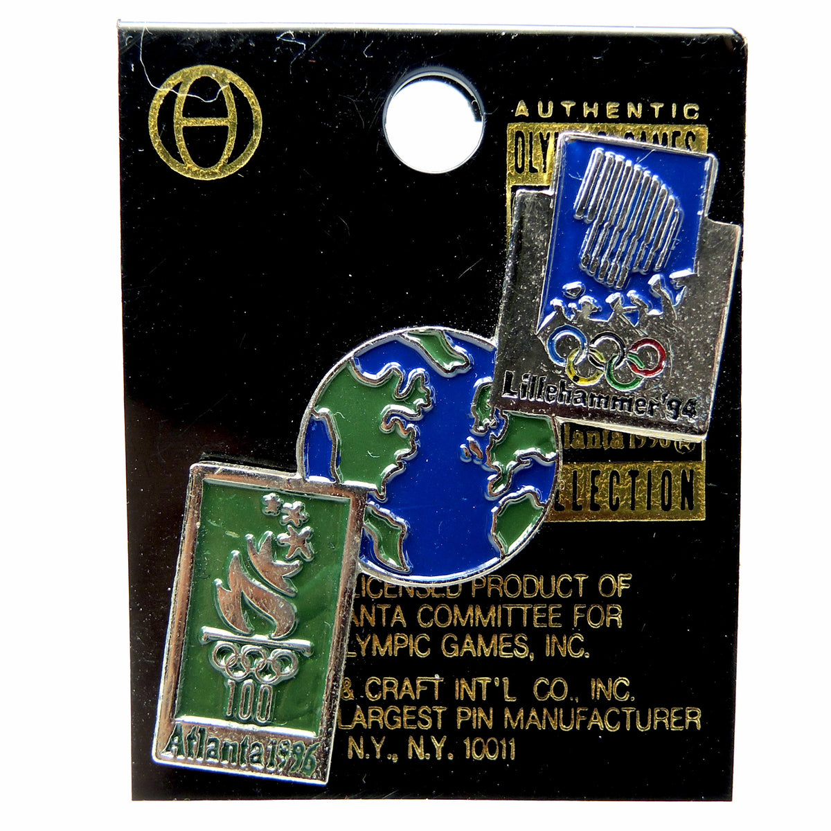 Atlanta 1996 Summer Olympic Games Lillehammer 1994 Bridge Lapel