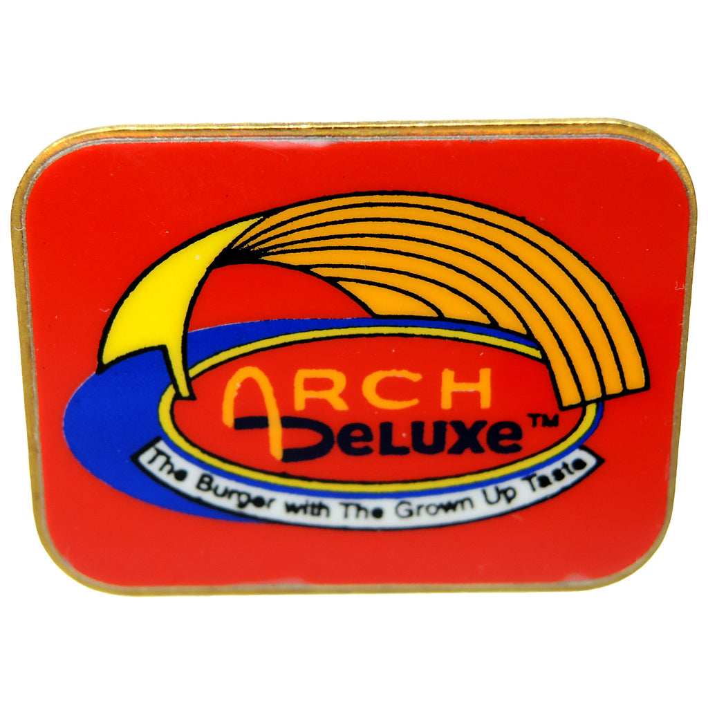 McDonald's Arch Deluxe The Burger With Grown Up Taste Lapel Pin
