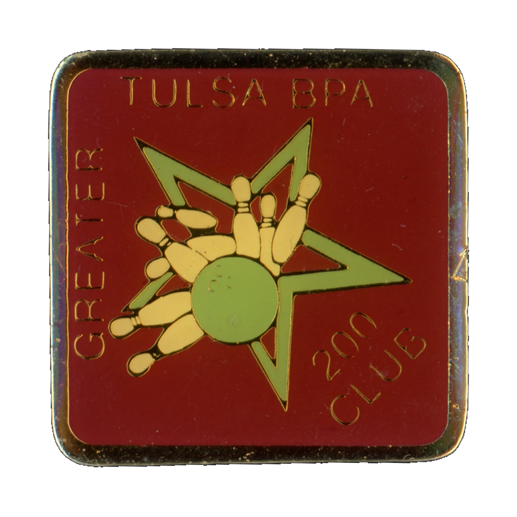 Greater Tulsa BPA 200 Club Bowling Lapel Pin Front