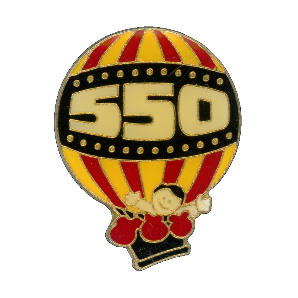King Pin Awards 550 Hot Air Balloon Lapel Pin Front