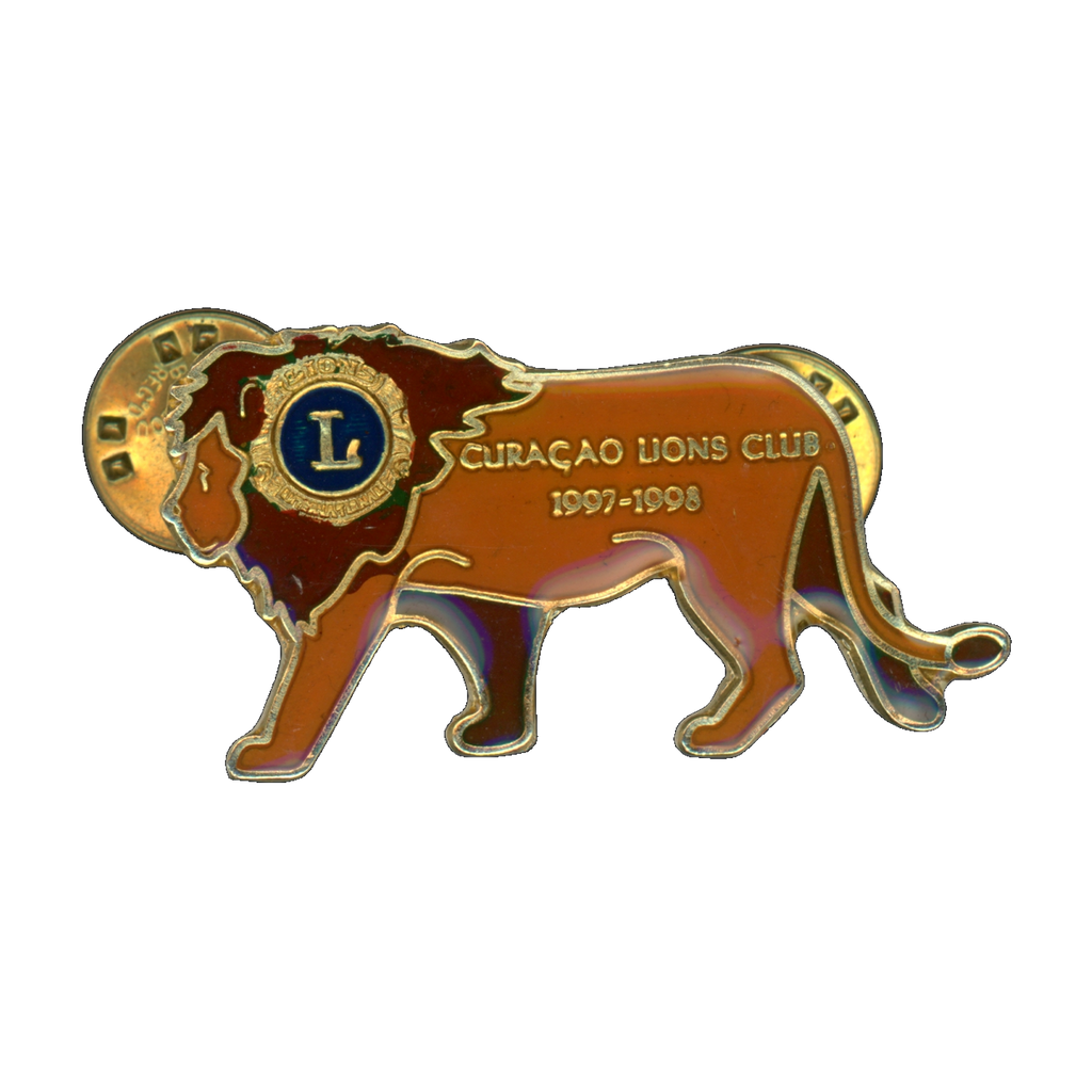 Lions Club Curaçao 1997-1998 Lapel Pin Front