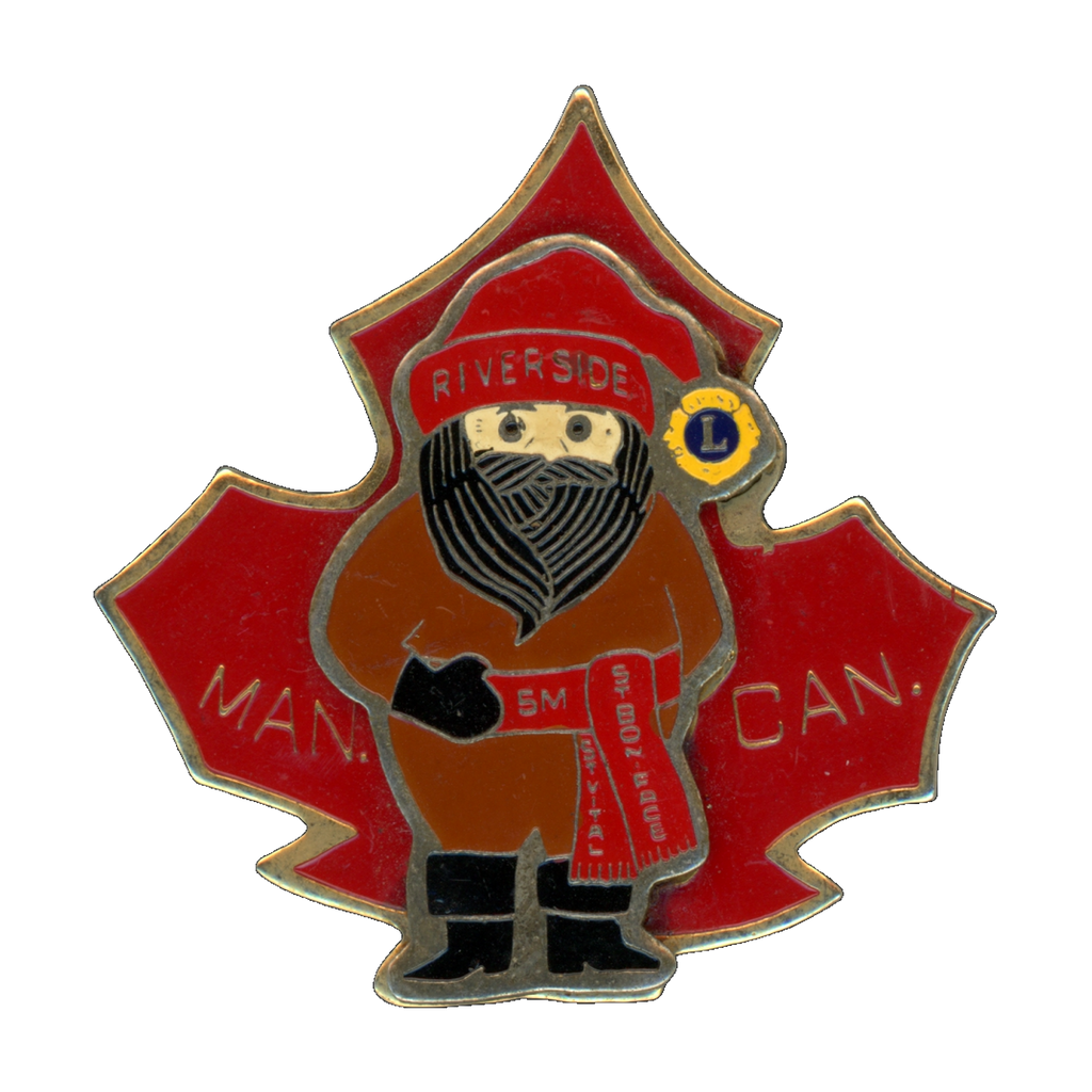 Lions Club Riverside St. Boniface St. Vital Manitoba Vintage Lapel Pin Front