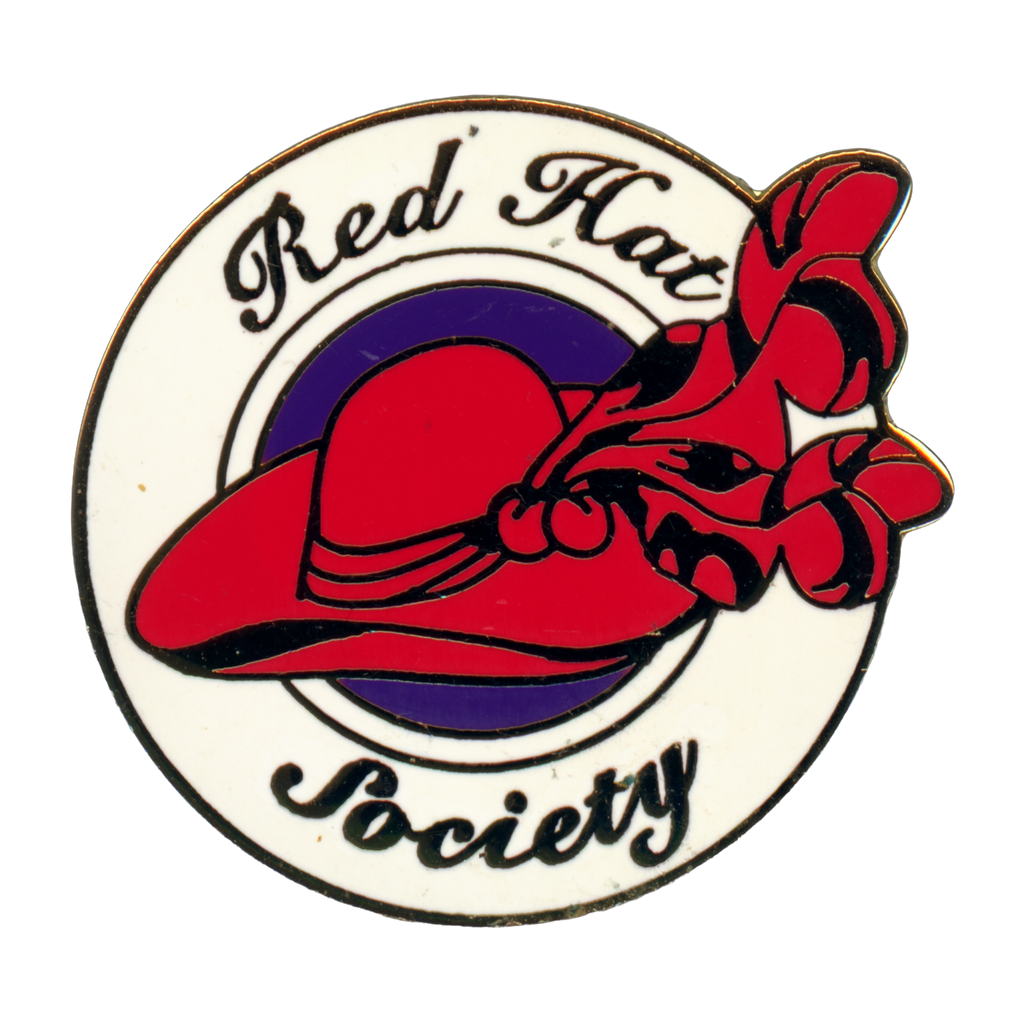 Red Hat Society Logo 2002 Lapel Pin Front