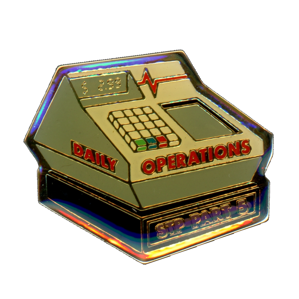 Taco Bell STP Daily Operations Part 5 Vintage Lapel Pin Front