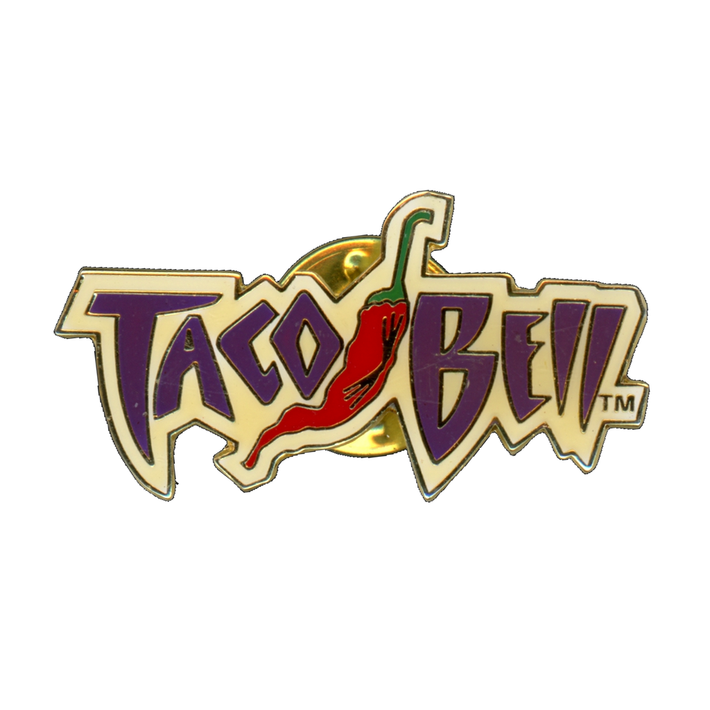 Taco Bell Chili Pepper Logo Vintage Lapel Pin Front