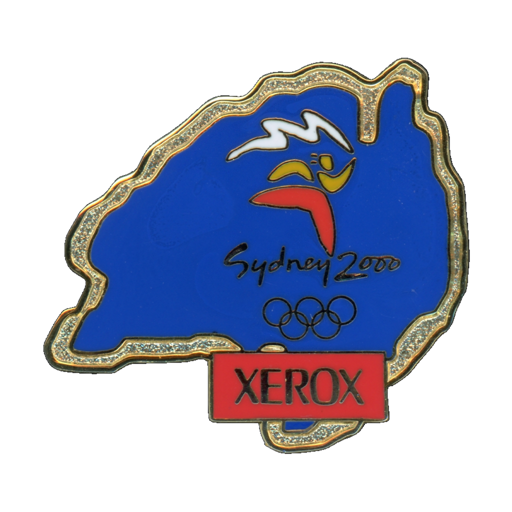 Xerox Sydney 2000 Olympics Australia Map Lapel Pin Front