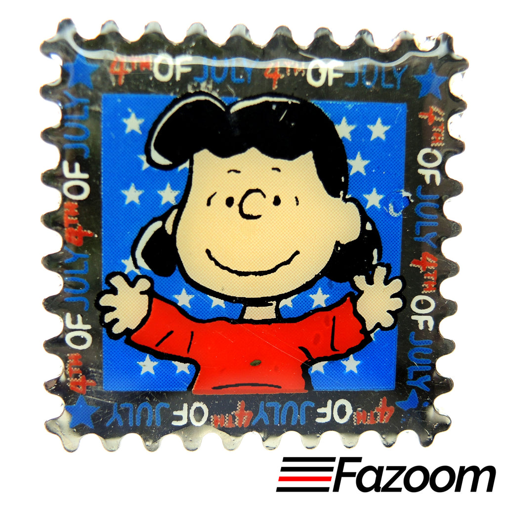 Peanuts Lucy 4th of July Lapel Pin - Fazoom