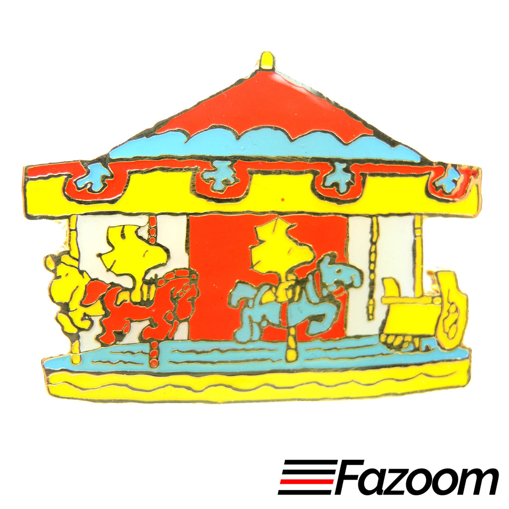 Peanuts Woodstock Carousel Lapel Pin - Fazoom