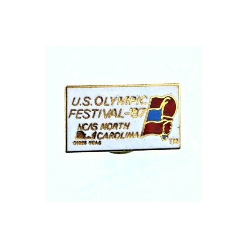 US Olympic Festival '87 1987 NCAS North Carolina Lapel Pin - Fazoom