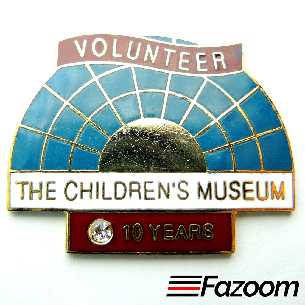 The Children's Museum of Indianapolis 10 Year Volunteer Lapel Pin - Fazoom