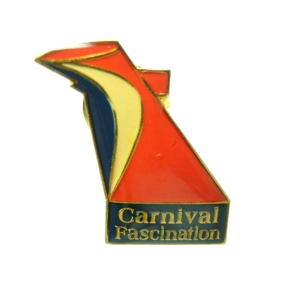 Carnival Cruise Lines Fascination Ship Gold Tone Souvenir Lapel Pin - Fazoom