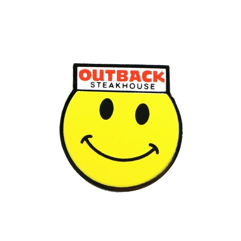Outback Steakhouse Happy Face Lapel Pin - Fazoom