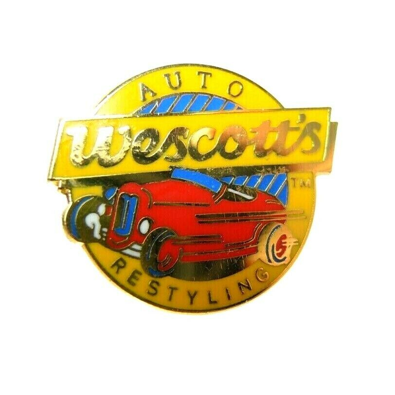 Wescott's Auto Re-Styling Hot Rod Oregon Advertising Lapel Pin - Fazoom