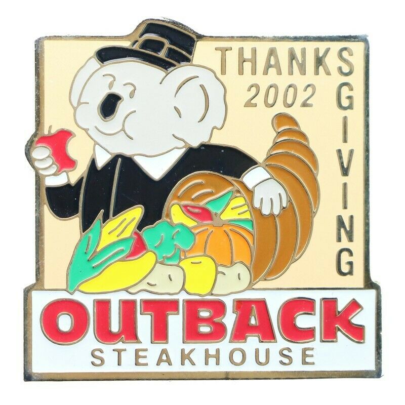 Outback Steakhouse Thanksgiving 2002 Lapel Pin - Fazoom