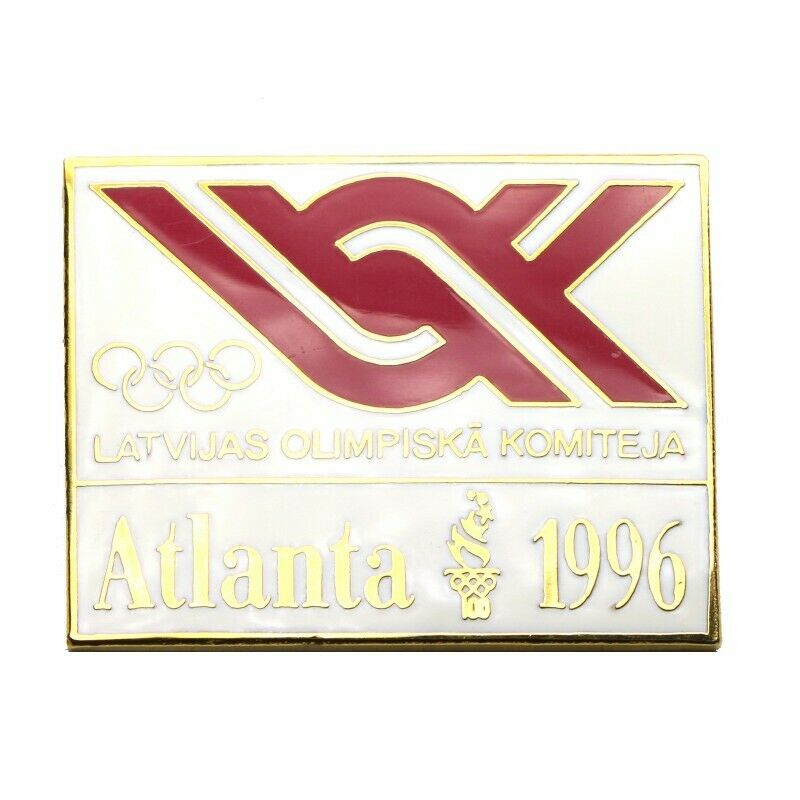 1996 Atlanta Summer Olympics Latvia NOC Lapel Pin - Fazoom