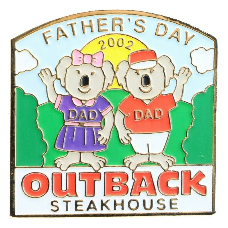 Outback Steakhouse Father's Day 2002 Lapel Pin - Fazoom