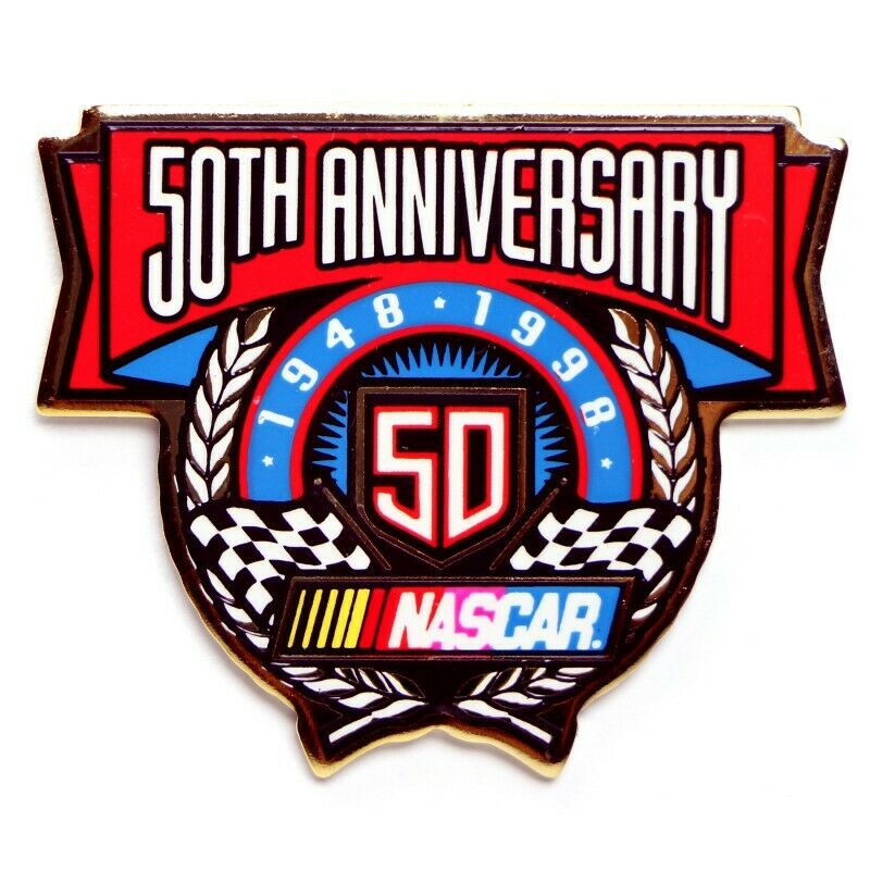 NASCAR 50th Anniversary 1948-1998 Lapel Pin - Fazoom