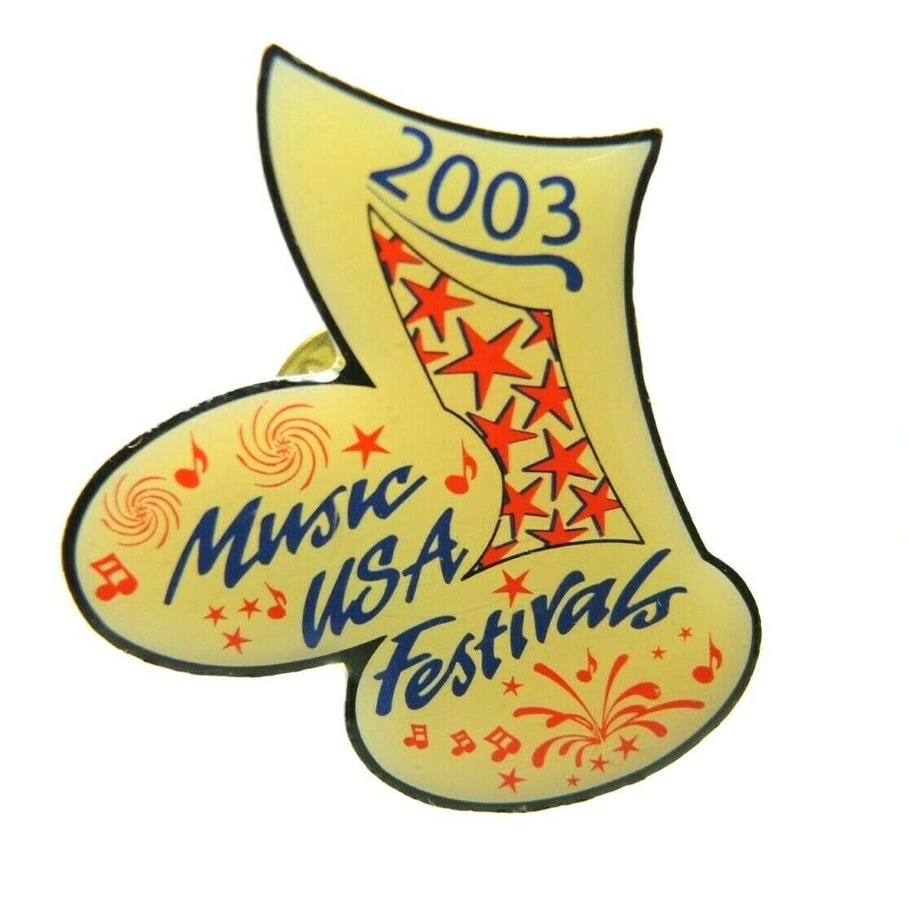 Music USA Festivals 2003 Music Note Eighth Note Lapel Pin - Fazoom