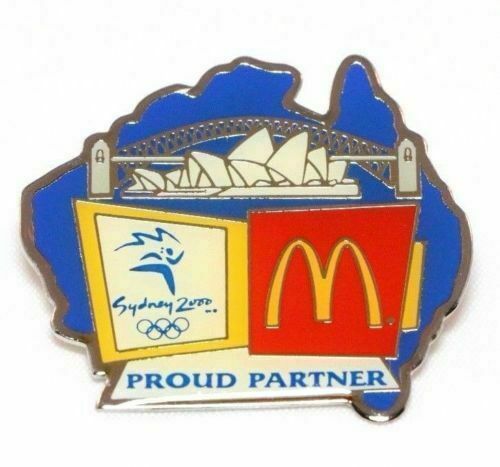 McDonald's 2000 SYDNEY Olympics Sponsor Proud Partner Opera House Logo Lapel Pin - Fazoom