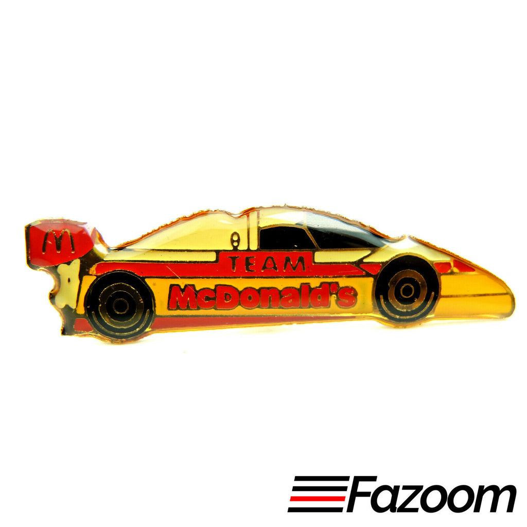 McDonald's Team Race Car Lapel Pin - Fazoom