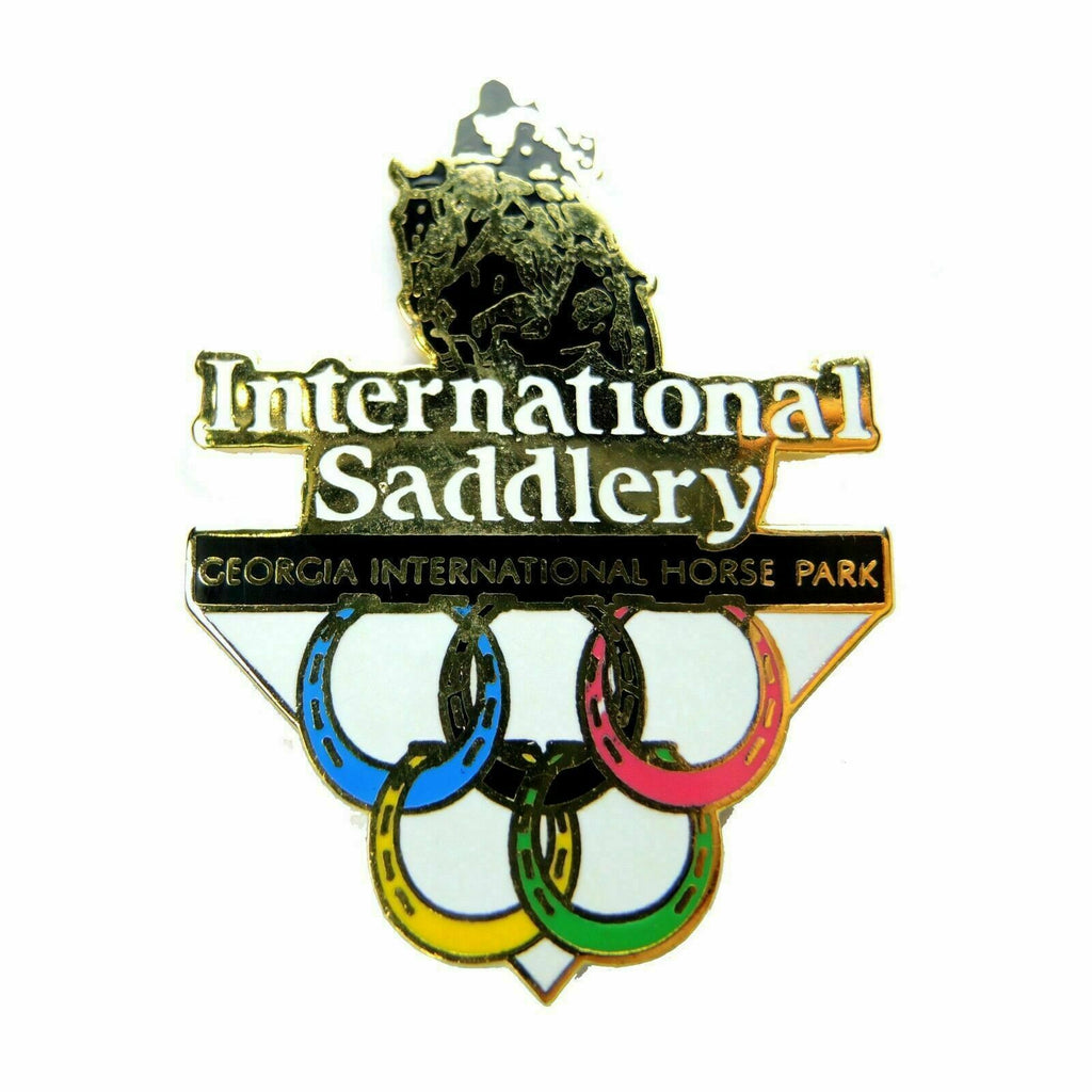 1996 Atlanta Summer Olympics International Saddlery Venue Lapel Pin - Fazoom