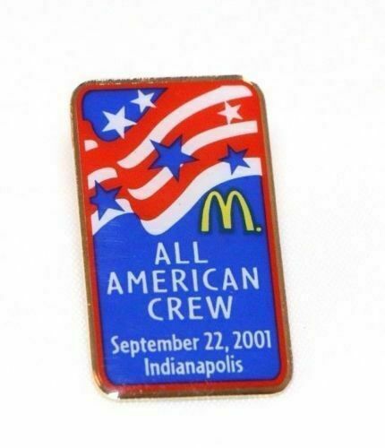 McDonald's ALL AMERICAN CREW Indianapolis September 22, 2001 Lapel Employee Pin - Fazoom
