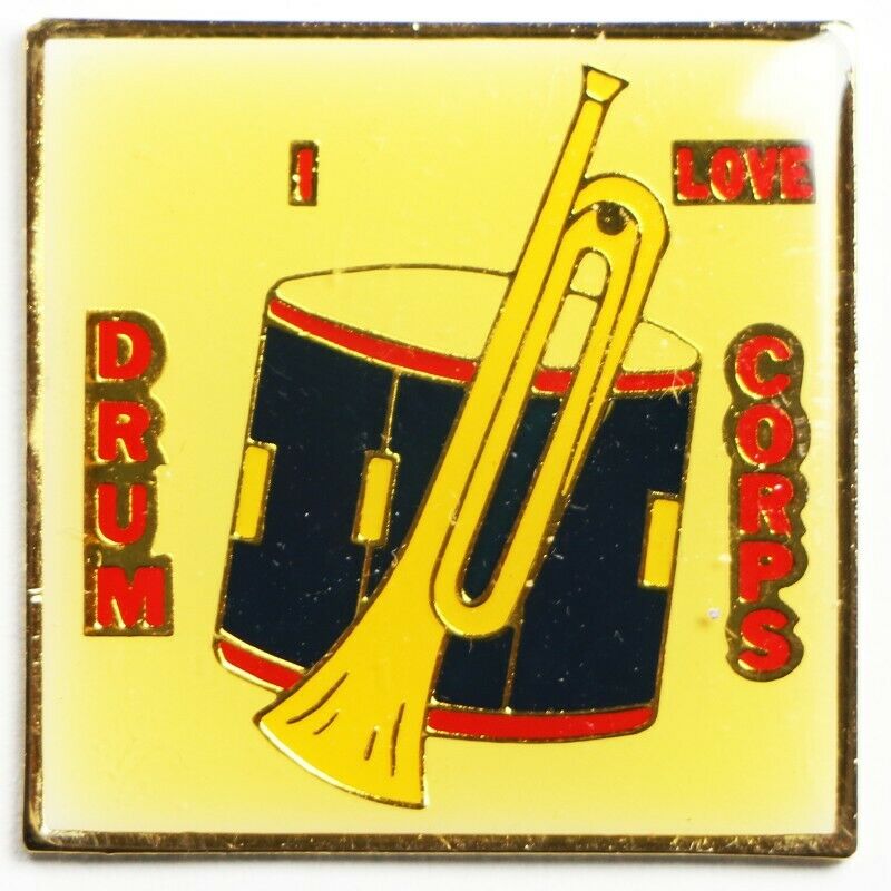I Love Drum Corps Lapel Pin - Fazoom