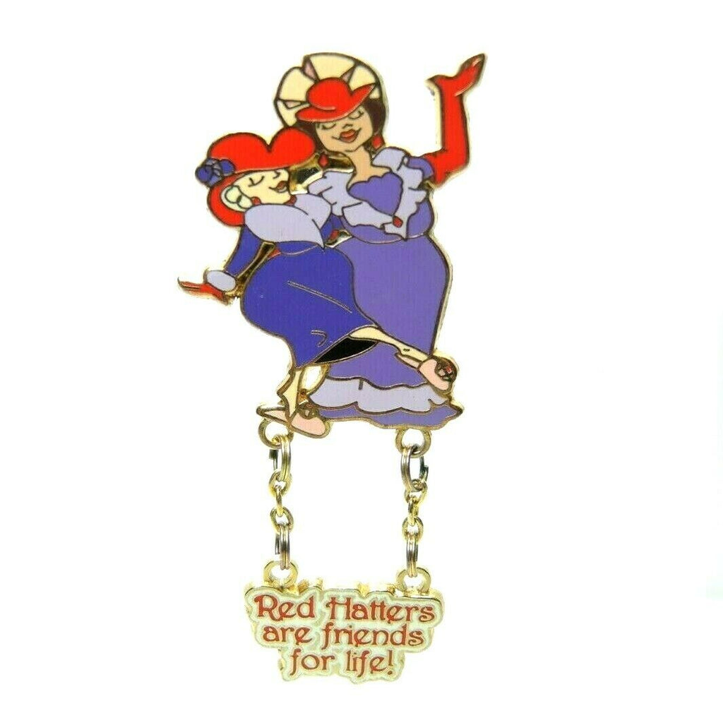 Red Hat Society 'Red Hatters Are Friends For Life' 2004 Gold Tone Lapel Pin - Fazoom