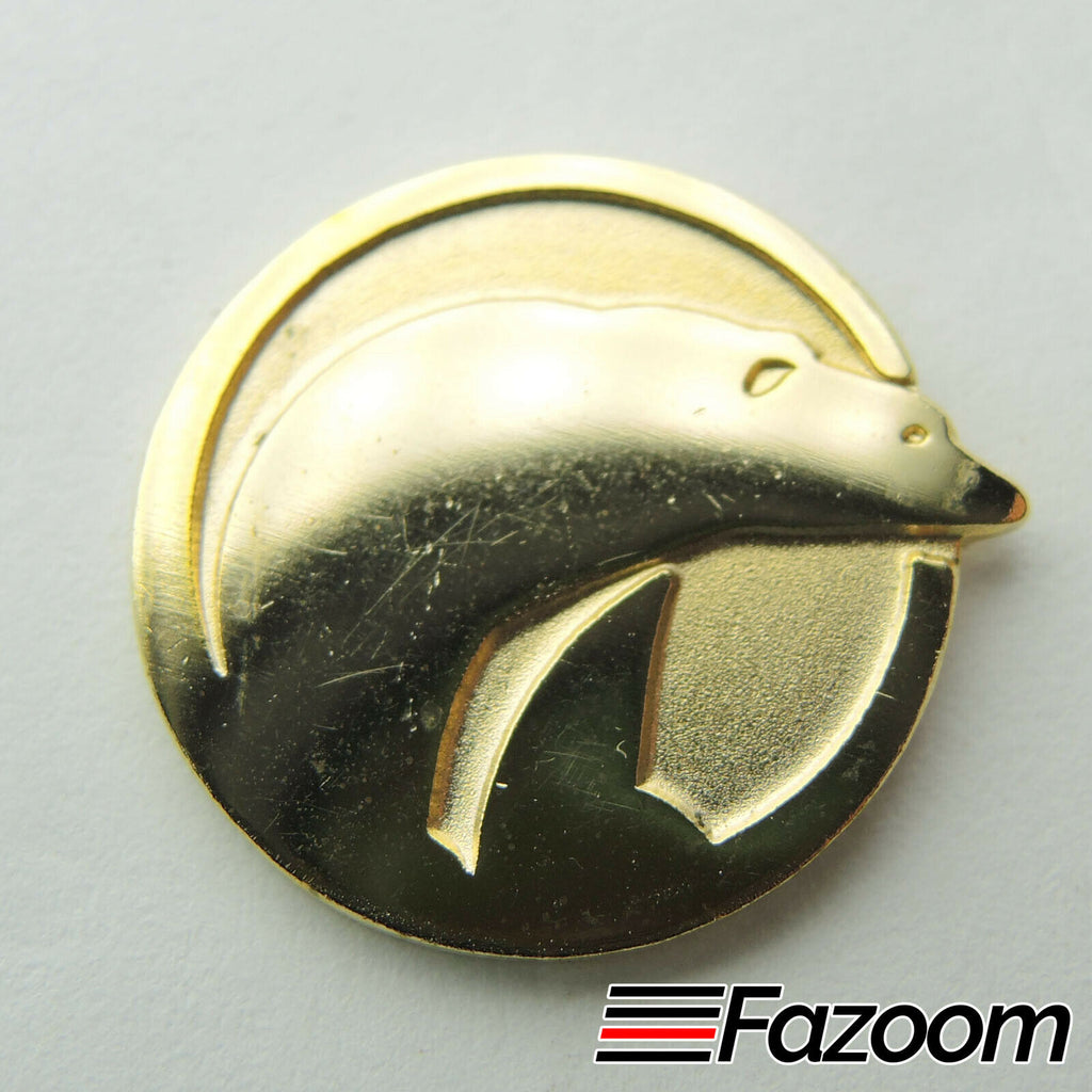 Polar Bear Gold Tone Lapel Pin - Fazoom