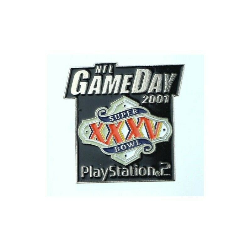 NFL Gameday 2001 Super Bowl XXXV Playstation 2 PS2 Promotional Pin Promo - Fazoom