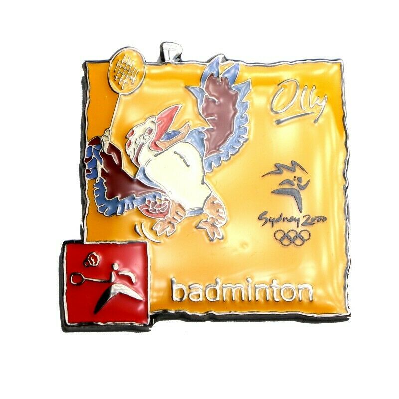 2000 Sydney Summer Olympics Mascot Olly Badminton Lapel Pin - Fazoom