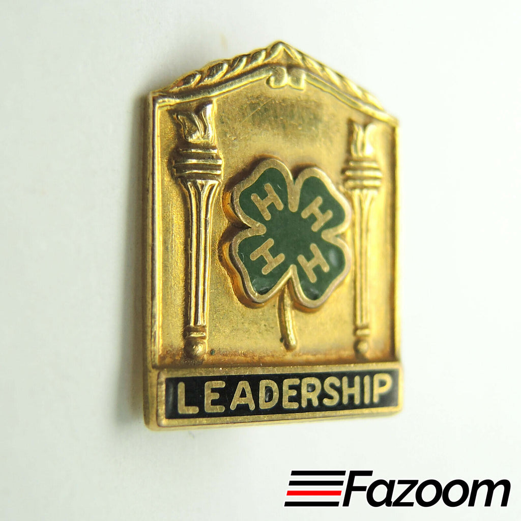 4H Leadership Gold Award 1/20 10K G.F. Sears-Roebuck Foundation Lapel Pin - Fazoom