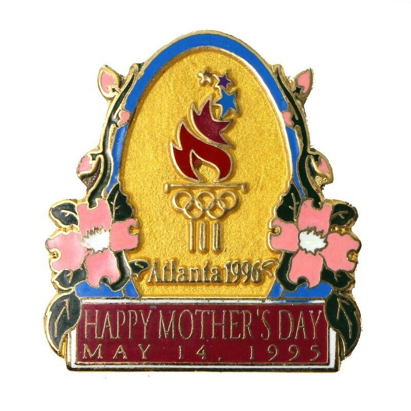 1996 Atlanta Summer Olympics Mother's Day 1995 Lapel Pin #416453 - Fazoom