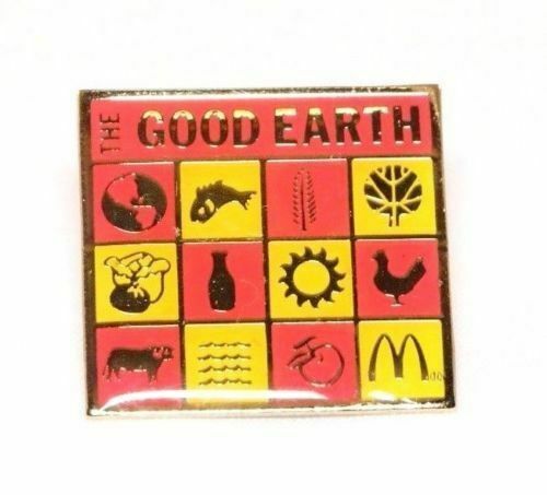 McDonald's GOOD EARTH Lapel Crew Employee Pin Advertising - Fazoom