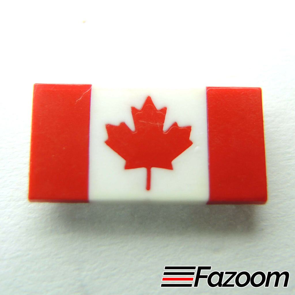 Canada Flag Plastic 1/2 Inch Lapel Pin - Fazoom