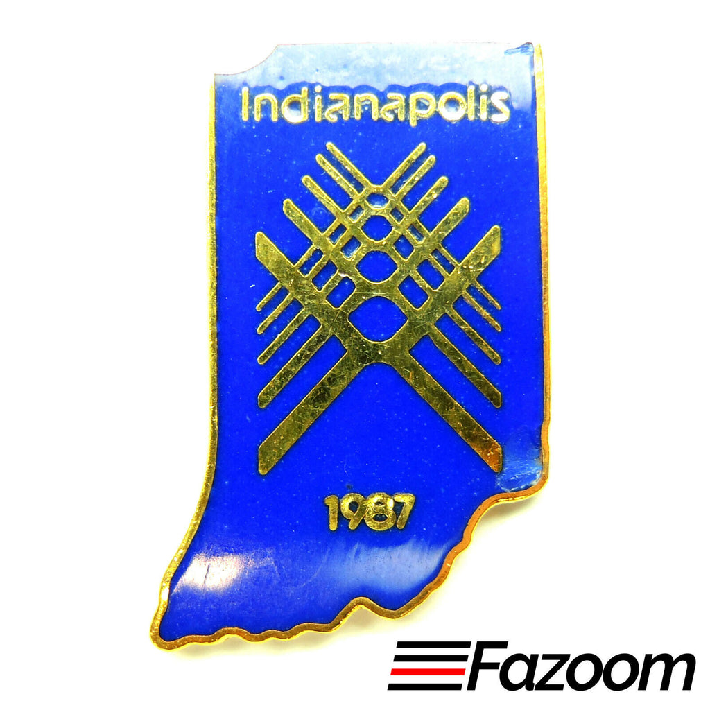Pan Am Games 1987 Indianapolis Indiana Volunteer Lapel Pin - Fazoom