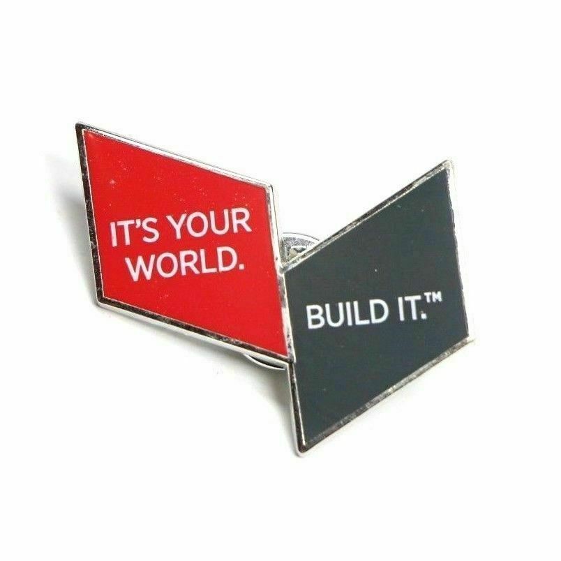 USG Brand It's Your World. Build It. Advertising Lapel Pin Pinback - Fazoom