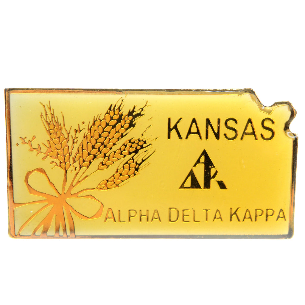 Alpha Delta Kappa Kansas Lapel Pin