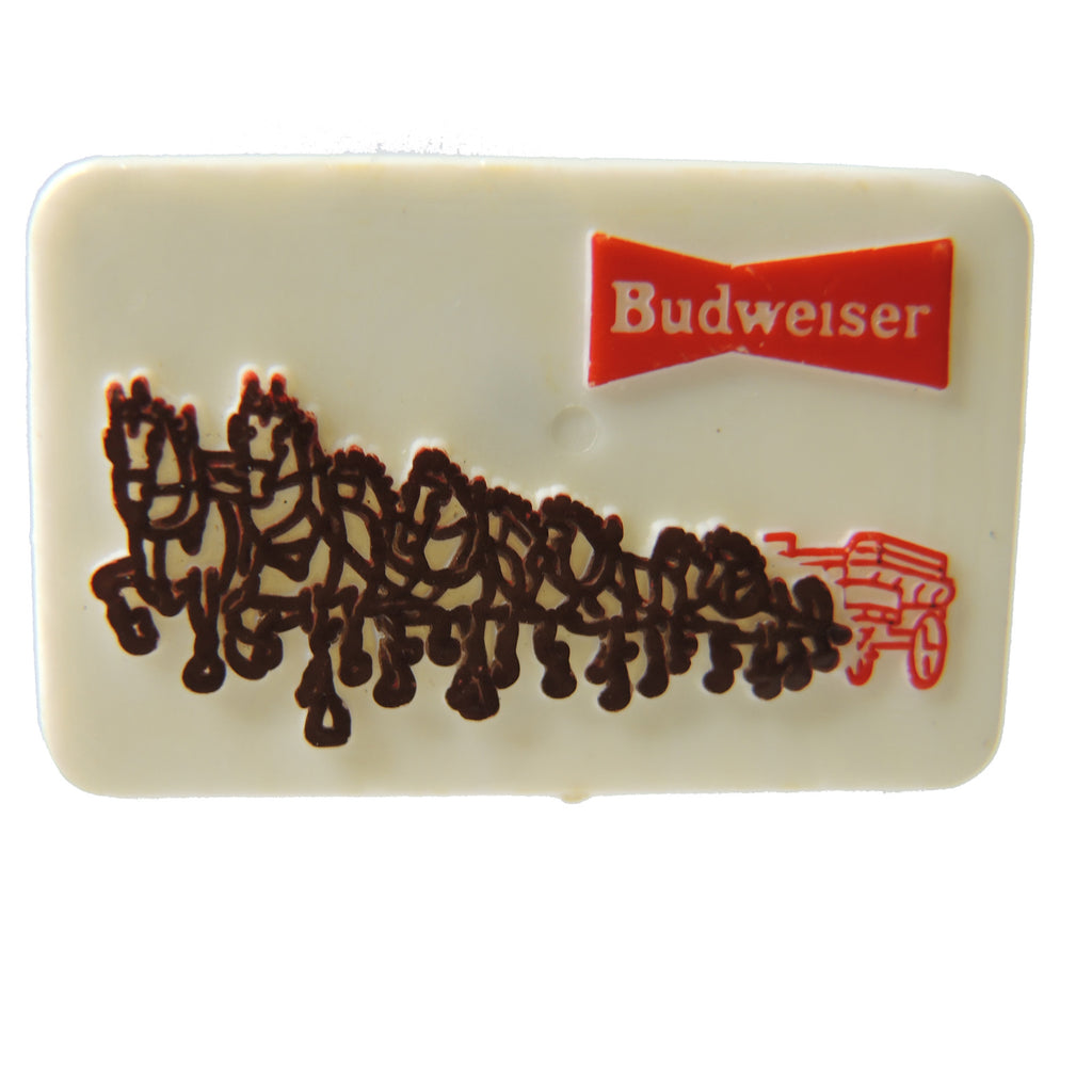 Budweiser Clydesdales Beer Plastic Lapel Pin - Fazoom