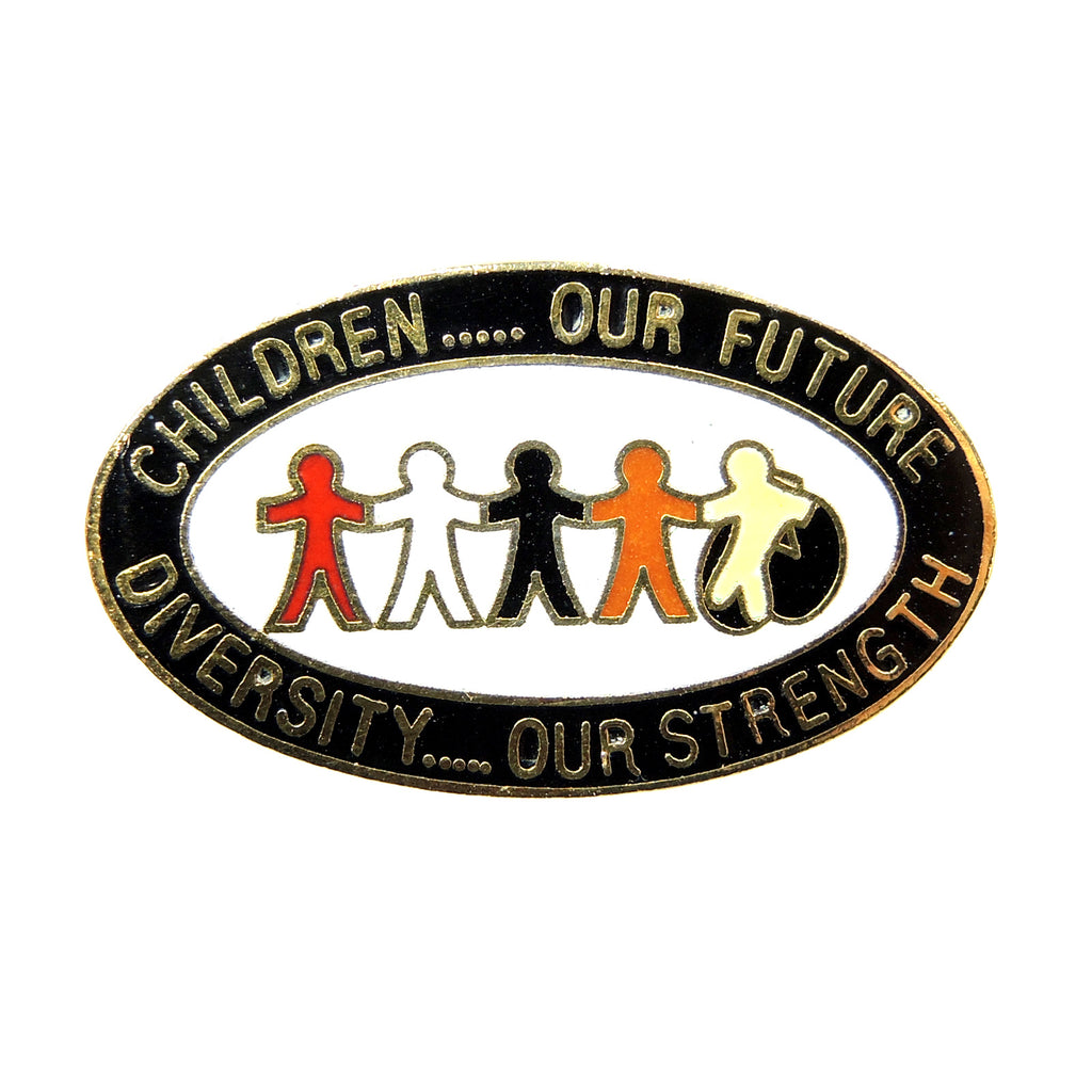 Children Our Future Diversity Our Strength Lapel Pin