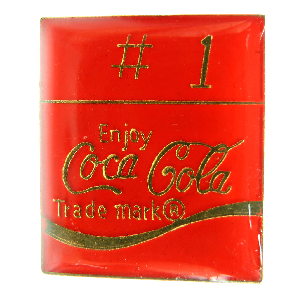 Coca-Cola #1 Red Rectangle Lapel Pin
