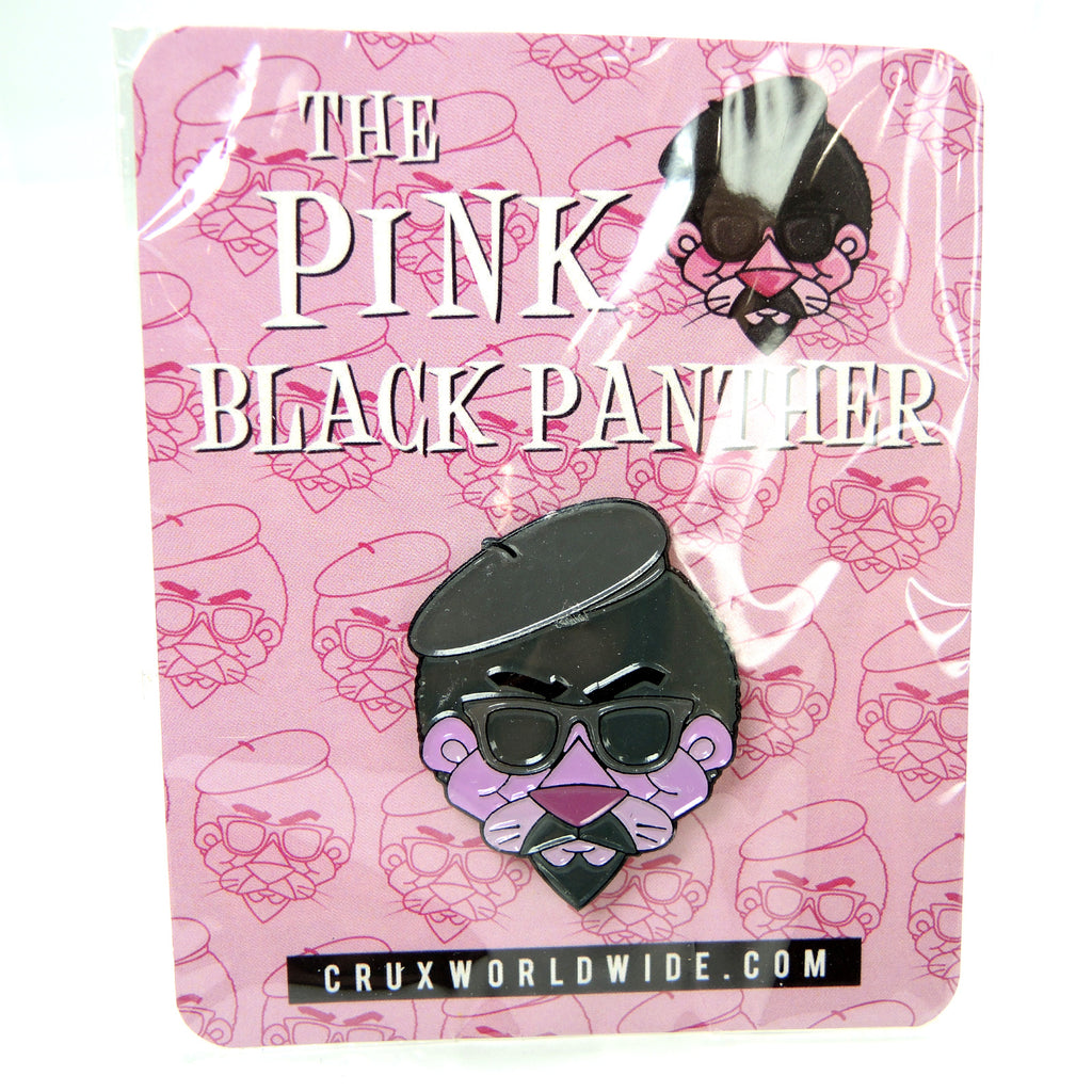 CRUXWORLDWIDE Pink Black Panther Mashup Lapel Pin - Fazoom