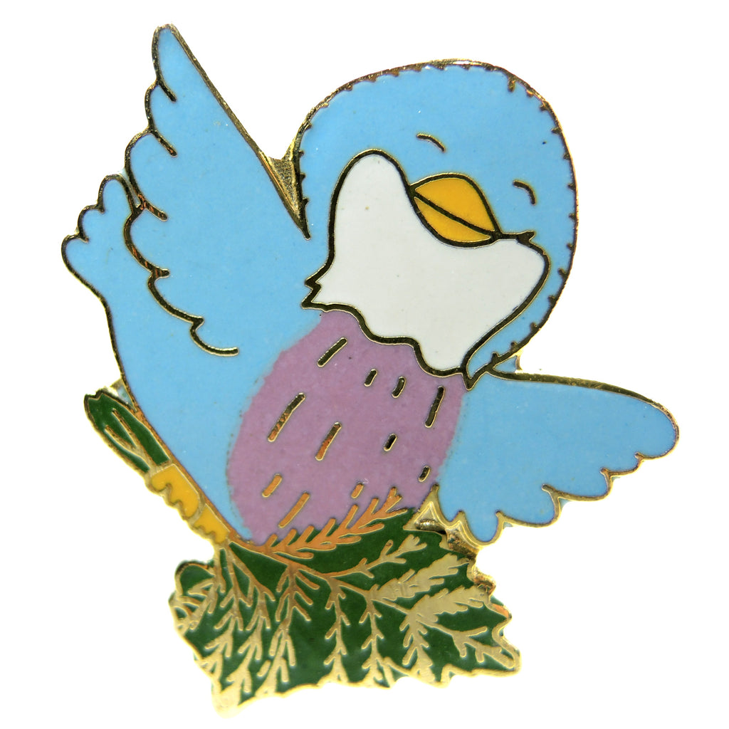 Happy Blue Bird Lapel Pin