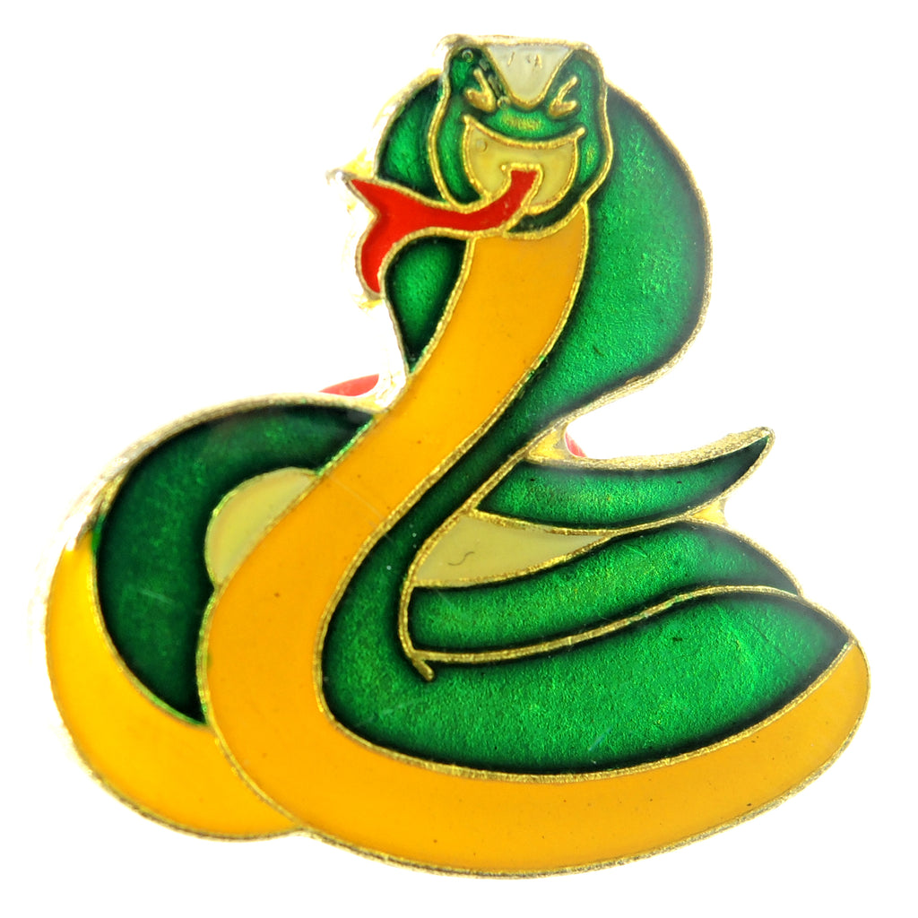 King Cobra Snake Lapel Pin