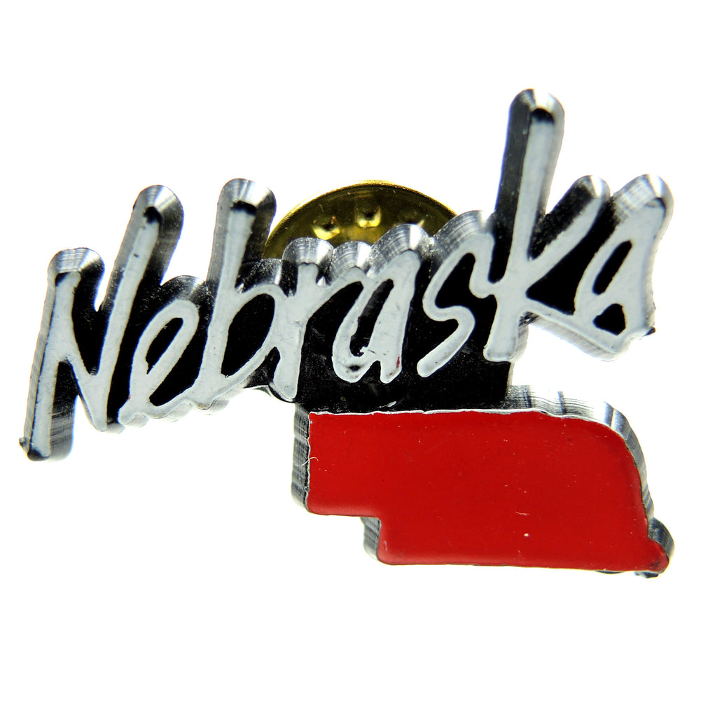 Nebraska Plastic Lapel Pin