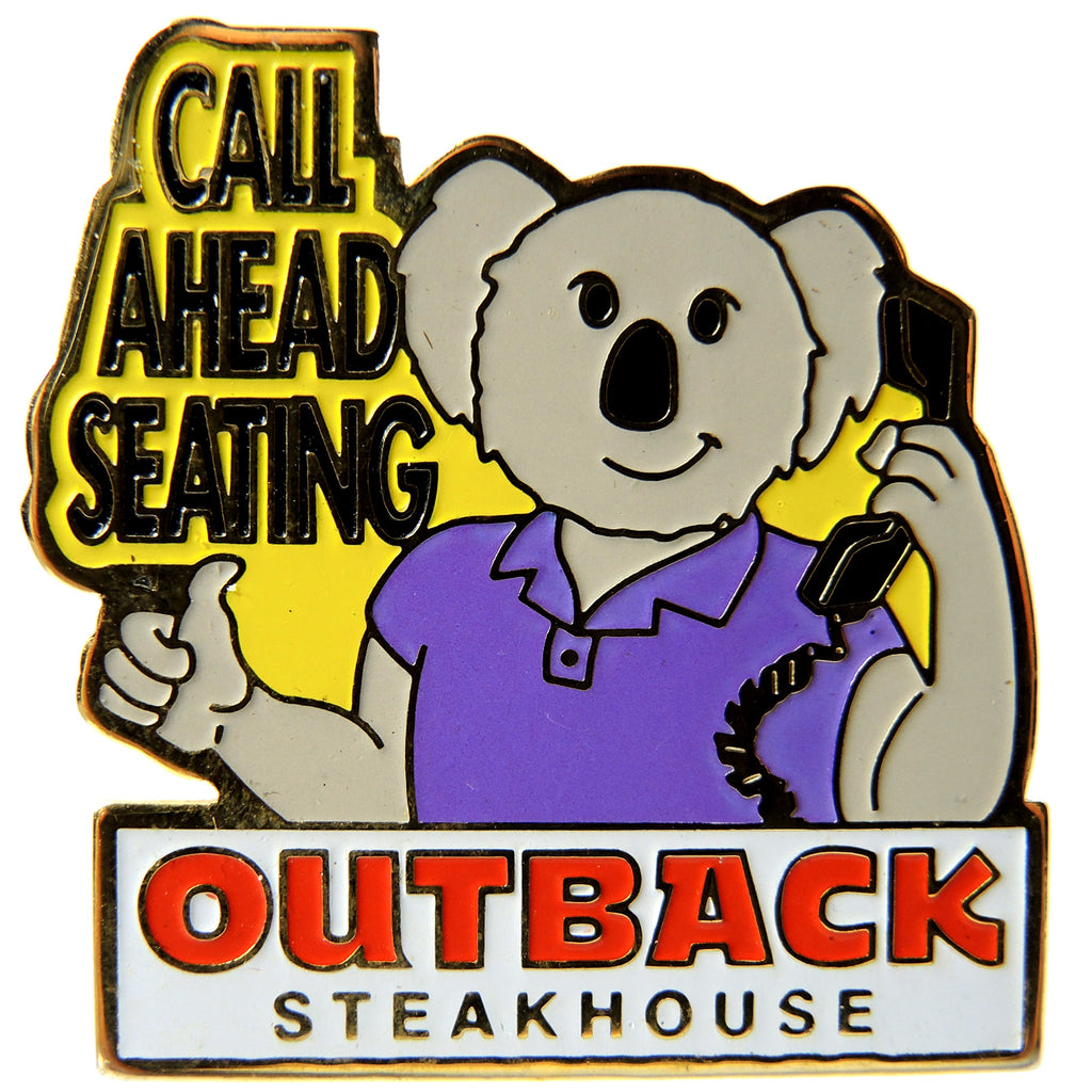 Outback Steakhouse Call Ahead Seating Lapel Pin - Fazoom