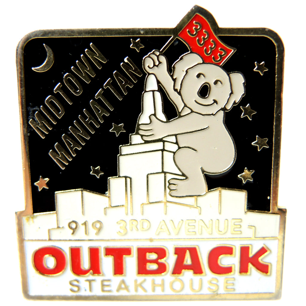 Outback Steakhouse Midtown Manhattan NYC Lapel Pin - Fazoom