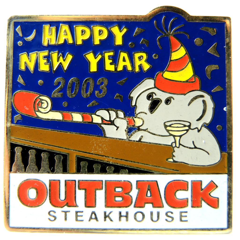 Outback Steakhouse New Year's 2003 Lapel Pin - Fazoom