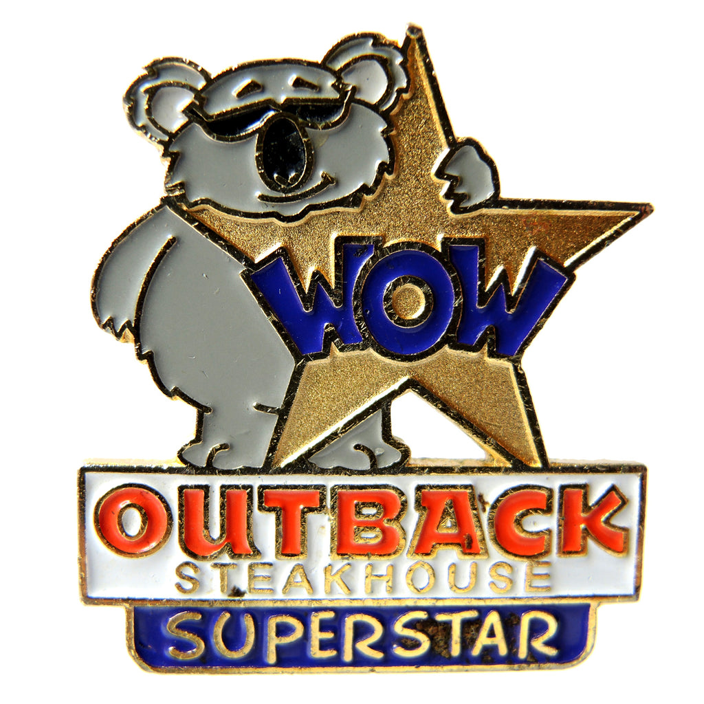 Outback Steakhouse Superstar Wow Koala Bear Lapel Pin - Fazoom