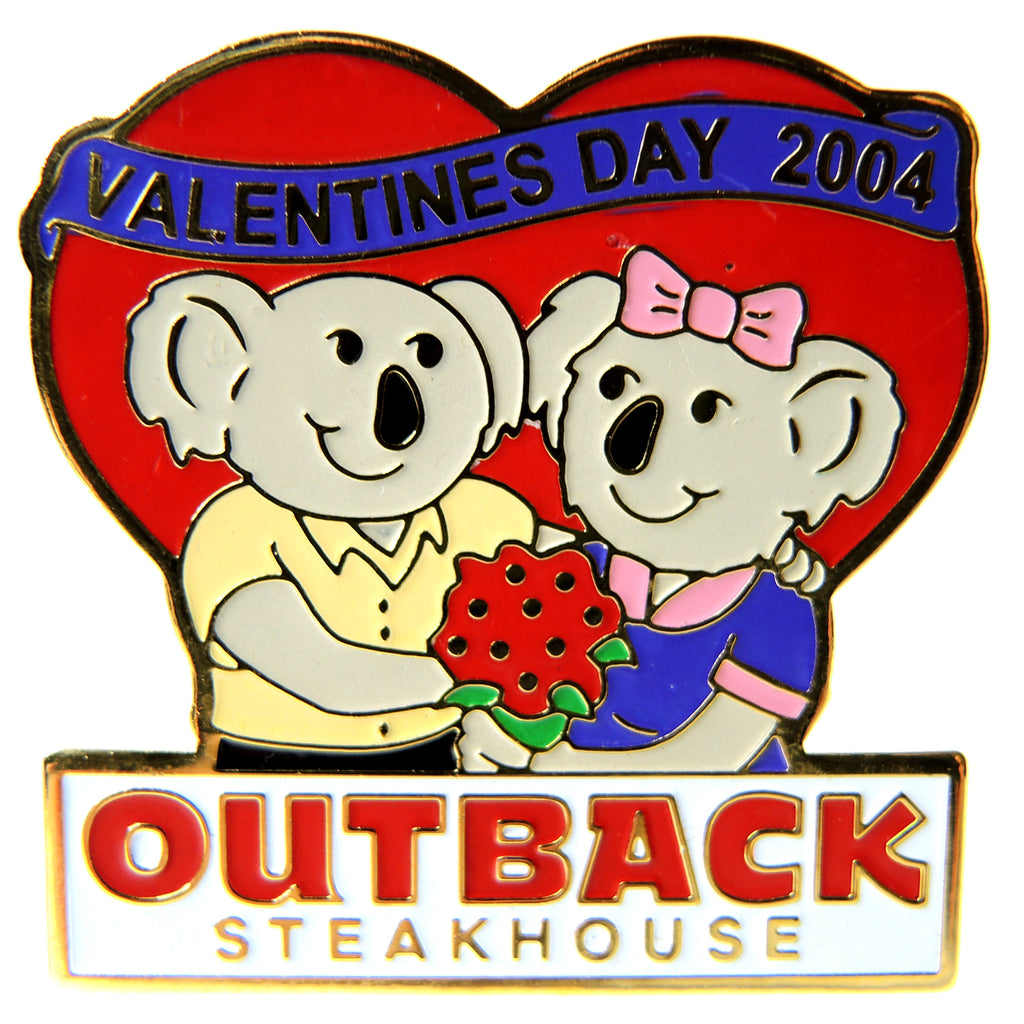 Outback Steakhouse Valentine's Day 2004 Lapel Pin - Fazoom